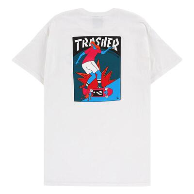 Thrasher滑板火焰短袖T恤