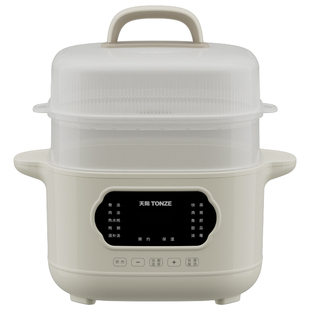 天际隔水炖锅燕窝汤粥肉骨电炖锅家用陶瓷煲自动宝宝辅食上蒸下炖