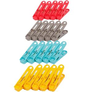 茶花夹子晾衣夹塑料强力防风固定夹晾床单衣服晒衣裤夹小号晾晒夹