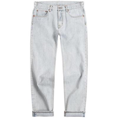 2025年新款弹力休闲宽松直筒牛仔裤男款冬浅色垂感阔腿长裤男装