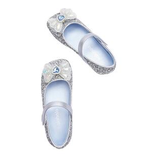 巴拉巴拉女童公主鞋宝宝皮鞋儿童软底鞋子红色秋冬新款童鞋新年潮