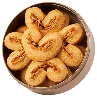 点都德黄油果仁蝴蝶酥饼干扁桃仁坚果零食办公室下午茶点心特产