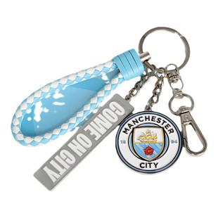 【官方正版】曼城俱乐部 | 双面队徽钥匙扣金属挂件哈兰德