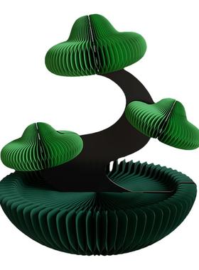 十八纸摆件情绪稳定神器花盆