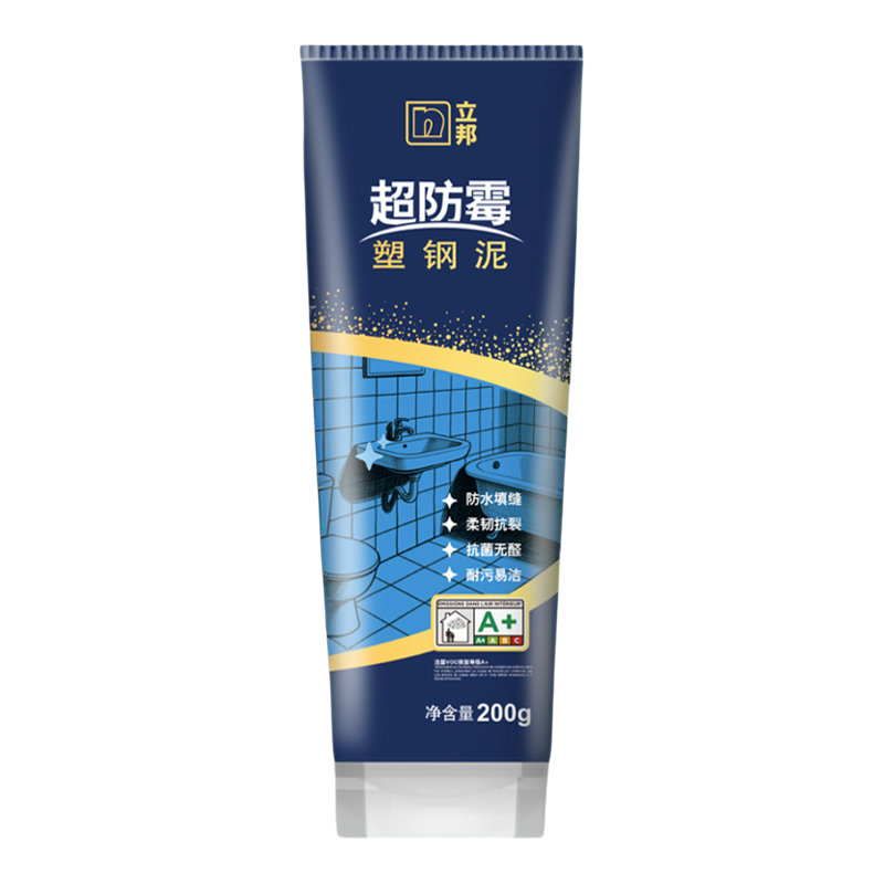 立邦超防霉塑钢泥防水玻璃胶密封胶卫生间美缝剂瓷砖填缝补漏缝隙