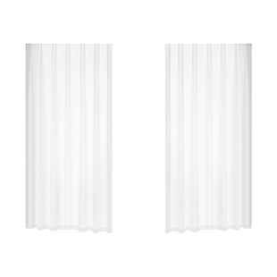 现代简约透光不透人镶边绒白纱客厅阳台窗帘窗纱半遮光飘窗白色纱