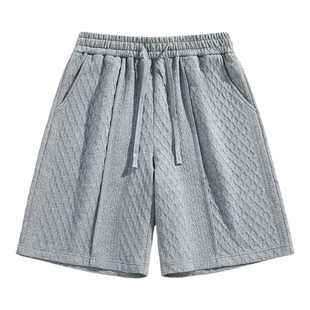 it izzue短裤男款2026新款简约高级感中裤夏季重磅五分休闲裤子4P