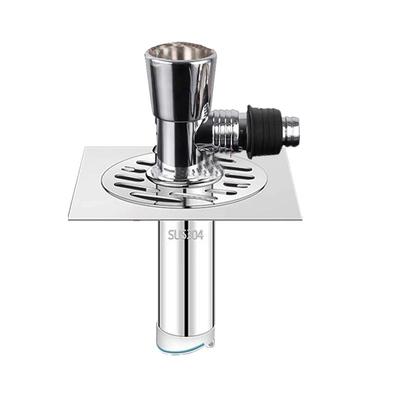 顶鲸洗衣机地漏断层加长防臭304