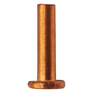 GB109紫铜实心铆钉红铜柳钉手打敲击平帽卯丁卯钉帽钉毛钉M2M6M8