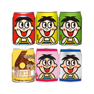 旺旺旺仔牛奶245ml大罐装苹果味果汁味O泡果奶草莓味复原乳调制乳