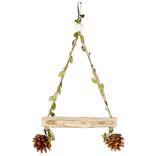 鹦鹉玩具解闷自嗨秋千站杆小鸟用品玄凤牡丹虎皮啃咬解压笼内装饰