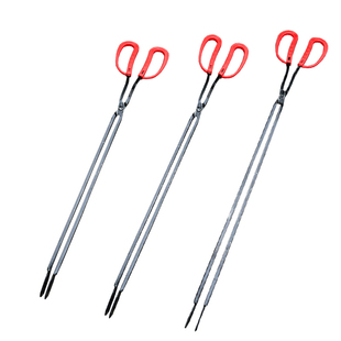 环卫垃圾夹长柄扁头火钳垃圾钳拾物器手工铁钳烧烤炭钳煤饼夹烧烤