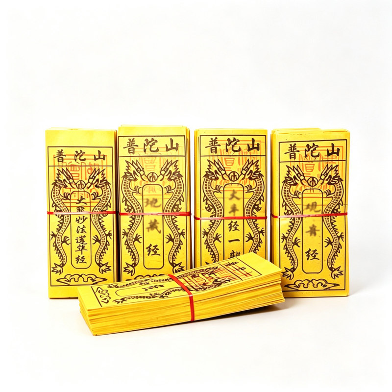 普陀山经文100张黄色烧纸