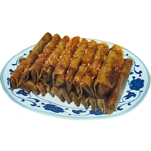 包邮四川特产德阳特色罗江豆鸡70g*5袋豆制品小吃豆卷皮麻辣