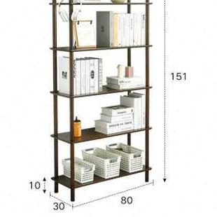 实木书架客厅落地置物架家用学生小书架书房收纳架落地卧室置物架