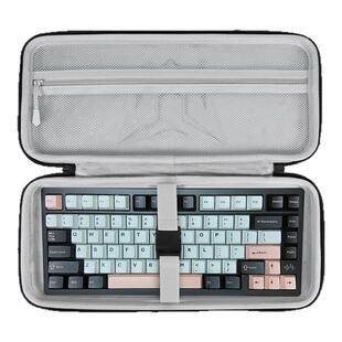 虎炳适用PMO WAVE75铝坨坨键盘收纳包防震极光80键盘包极光80Aurora收纳盒75键机械键盘鼠标一体收纳包保护盒