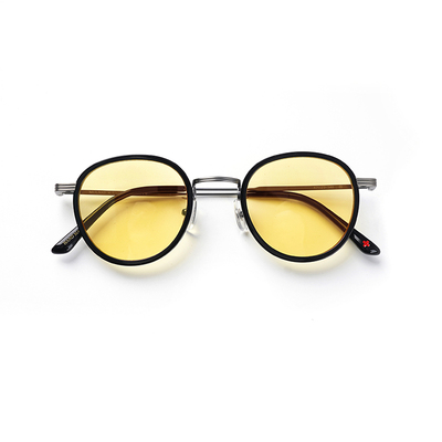 目奈联名UL复古纯钛板材中金眼镜