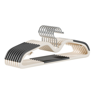 短颈无痕衣架家用挂衣2026新款加厚防滑省空间缩短脖子衣架防肩角