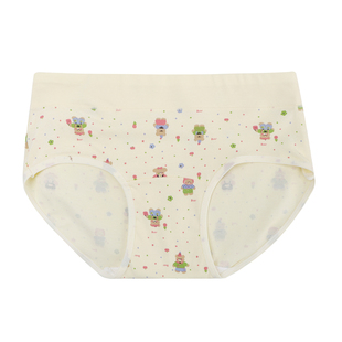 馨帮帮Bra 可爱卡通加长裆内裤女亲肤纯棉裆收腹提臀无痕三角底裤