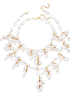 ZA欧美时尚流苏叠戴流苏项链