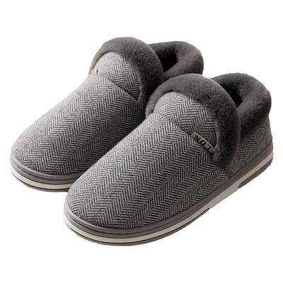 中老年棉拖鞋男士冬季大码包跟