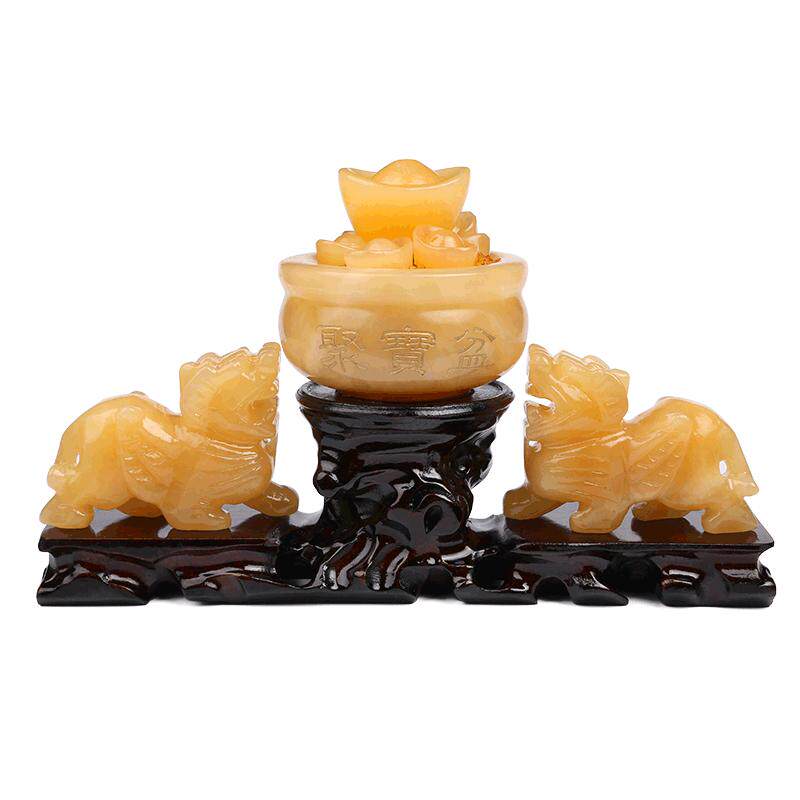 聚财阵貔貅摆件风水元宝