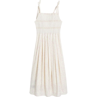 【播奥莱】播商场同款夏季新款倪妮明星同款新款浪漫花朵连衣裙