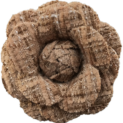 米小图布艺小香风山茶花胸针