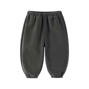 马卡乐儿童裤子2026秋冬新款奥粒绒保暖休闲裤纯色卫裤男童运动裤