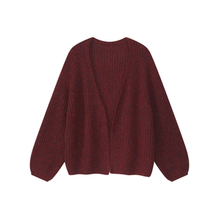 艾文文IRIS 潘多拉2026秋百搭慵懒风韩版针织外套26WT706