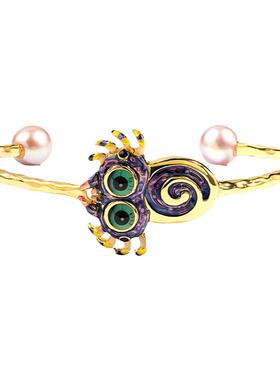 可调节天然珍珠原创设计风手镯