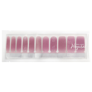 哟喜大晒美甲贴纸覆盆子紫色闪粉网红防水3D指甲贴纸贴片成品全贴