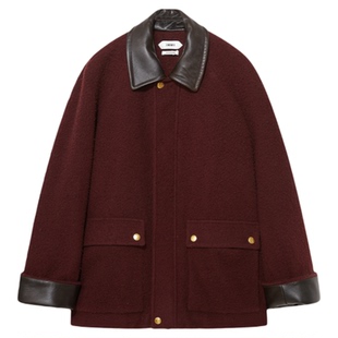 IMMI 设计师品牌 26早春新款 毛呢翻领工装宽松夹克 SOLSOL买手店