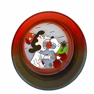 吃苹果摇摇乐流沙单帽磁吸手机支架气囊啪嗒底盘适配泡泡骚通用