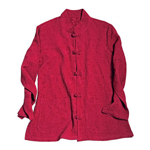 佛系女装中国风禅意新中式太极服女士衬衫外套棉麻亚麻上衣女高端