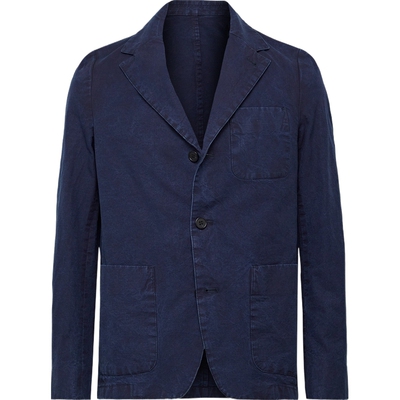 【季末折扣】Officine Generale 秋冬男棉质牛津纺西装外套