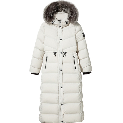 HALTI长款鹅绒羽绒服加厚羽绒衣