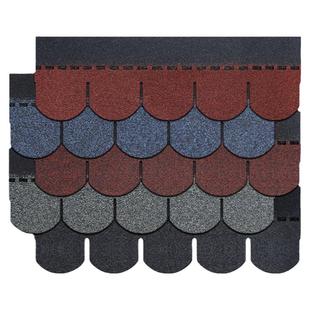 鱼鳞沥青瓦片隔热油毡彩瓦轻钢别墅木屋混凝土屋顶屋面防水玻纤瓦