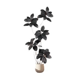 仿真绿植橡皮树盆栽客厅落地摆件高端装饰室内沙发旁黑金刚假植物