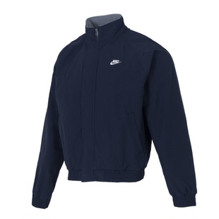 耐克男装2025冬季加绒防风机车风美式宽松立领夹克外套FZ0657-451