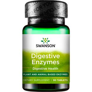 swanson斯旺森酵素复合消化酶片胶囊 成人大人调理肠胃美国进口