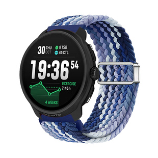 适用SUUNTO颂拓RACE2手表表带编织磁吸替换带RACE S户外训练腕表尼龙拉伸运动腕带race2弹力透气智能手环表链