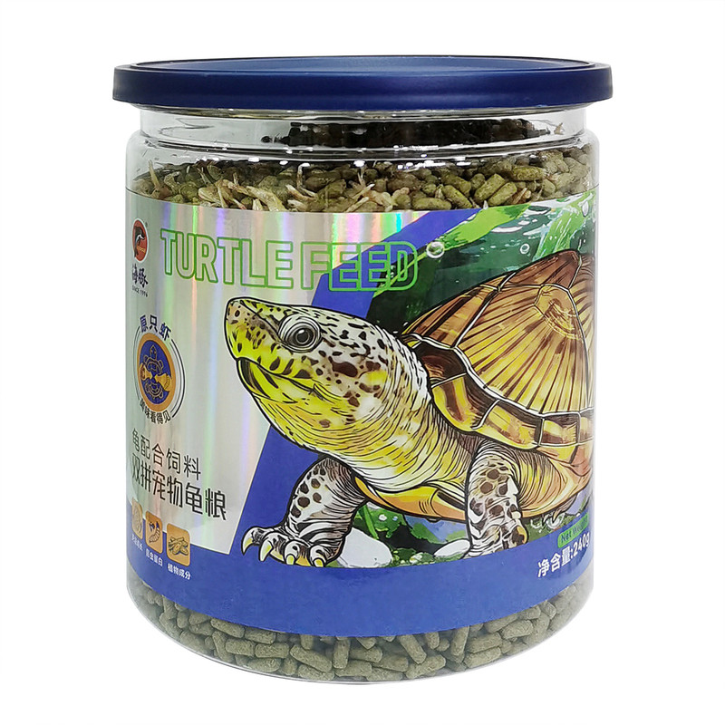 海豚双拼龟粮补钙虾干龟饲料水龟石金钱巴西黄缘草龟幼龟乌龟通用