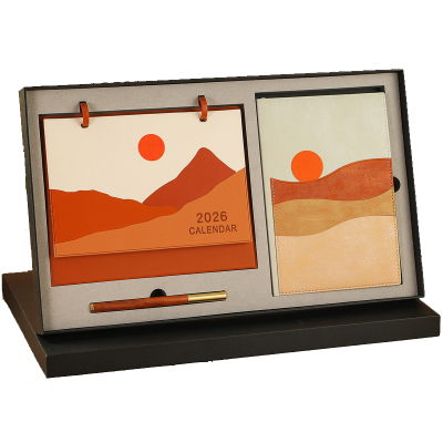 2026年新款台历笔记本礼盒套装