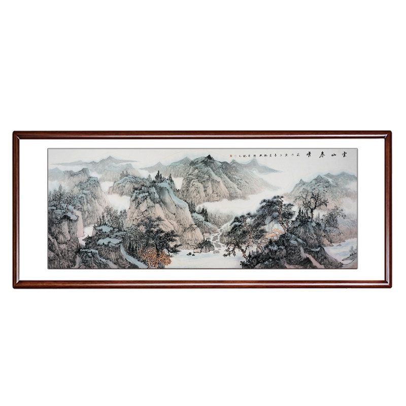 国画挂画山水画客厅玄关字画