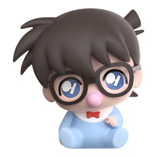 灵动创想名侦探柯南Baby萌芙芙新一毛利兰基德周边钥匙扣挂件盲盒