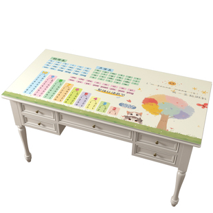 小学生书桌垫一年级写字台垫皮革桌布九九乘法口诀表拼音加减法表