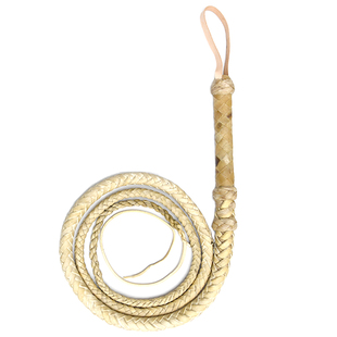 落凤山牛皮马鞭全皮牛皮鞭子健身响鞭甩鞭武术防身非遗手作牧羊鞭