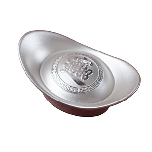 足银9999船型元宝摆件纯银投资理财银条银锭银元宝贺岁礼物送朋友