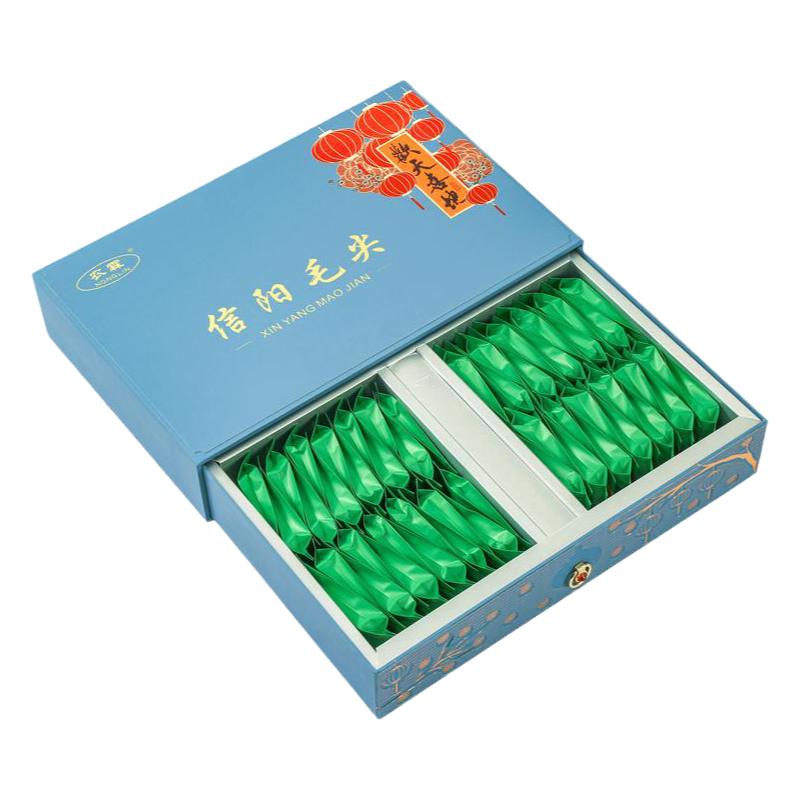 农霖茶叶信阳毛尖2026新茶明前特级嫩芽礼盒装绿茶毛尖小包装50袋